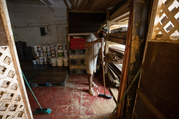 The struggle to save something in a mud-covered town in the mountains of Jamaica